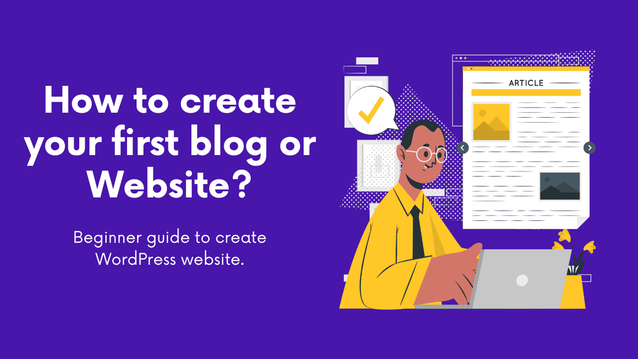 how to create your first blog.